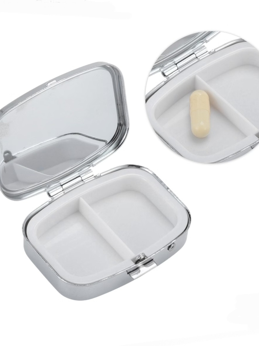 Van Gogh Almond Blossom Pill Box 2 Compartment Pill Case / Pill Organizer BNIB - Picture 9 of 16